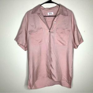 < Lee David Collection Blush Pink Button Down >